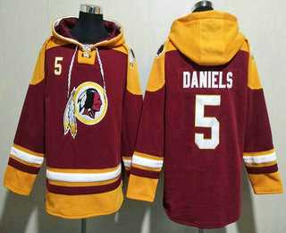 Men's Washington Commanders #5 Jayden Daniels Red Ageless Must Have Lace Up Pullover Hoodie,We sell and wholesale Men's Washington Commanders #5 Jayden Daniels Red Ageless Must Have Lace Up Pullover Hoodie on line form chian!